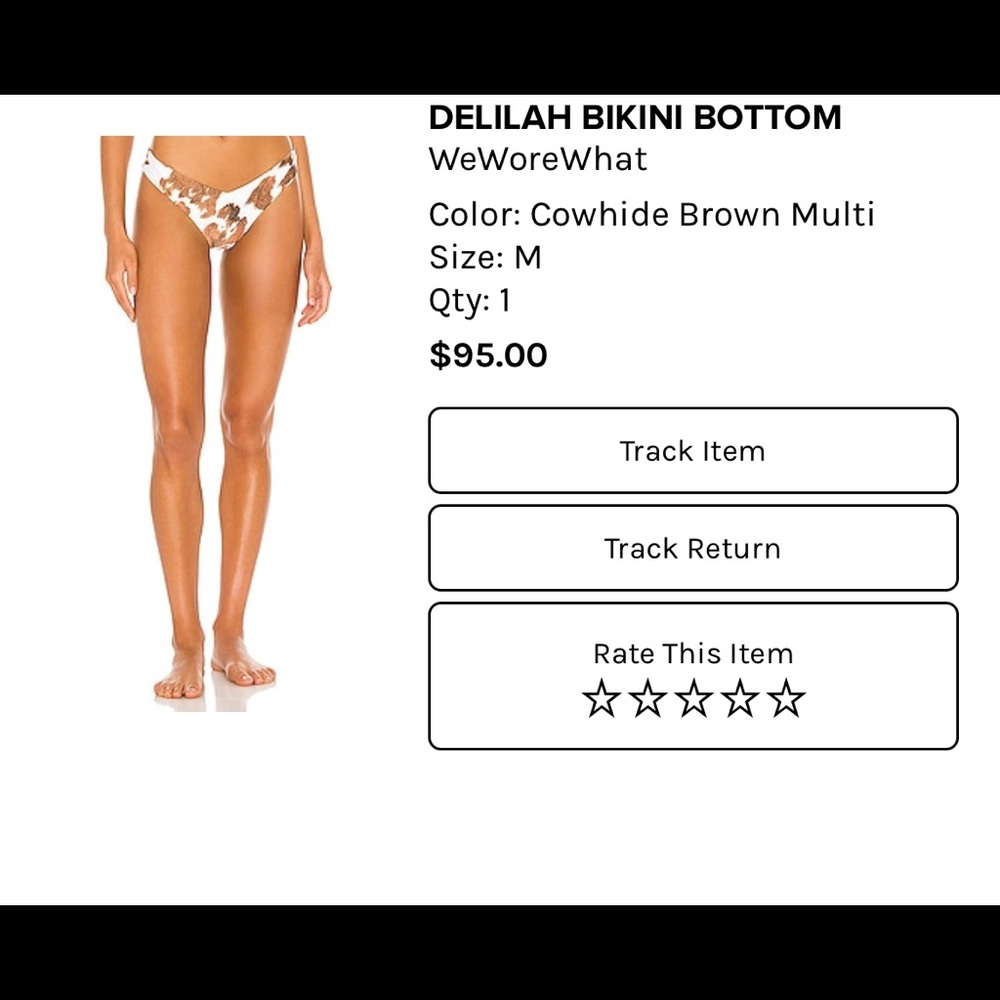 WeWoreWhat cowhide bottom
